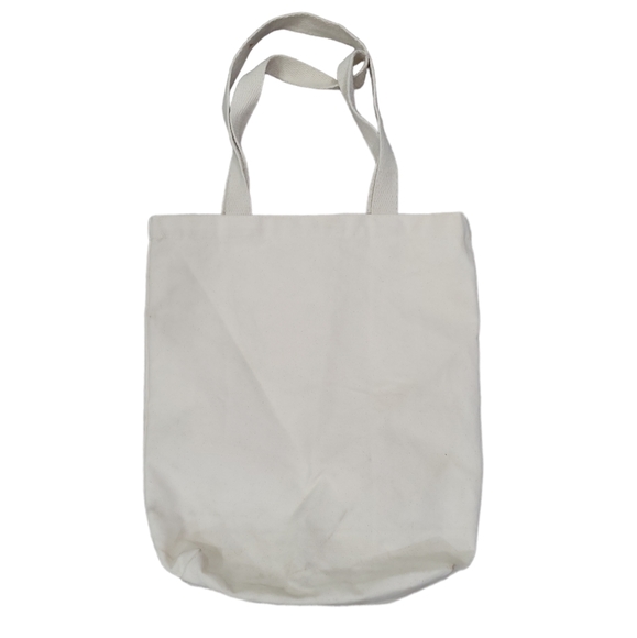 Mud Pie Canvas Tote With Gold Lettering - Picture 2 of 6